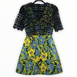 ASOS Crochet Brocade Floral Fancy Dress Size 0